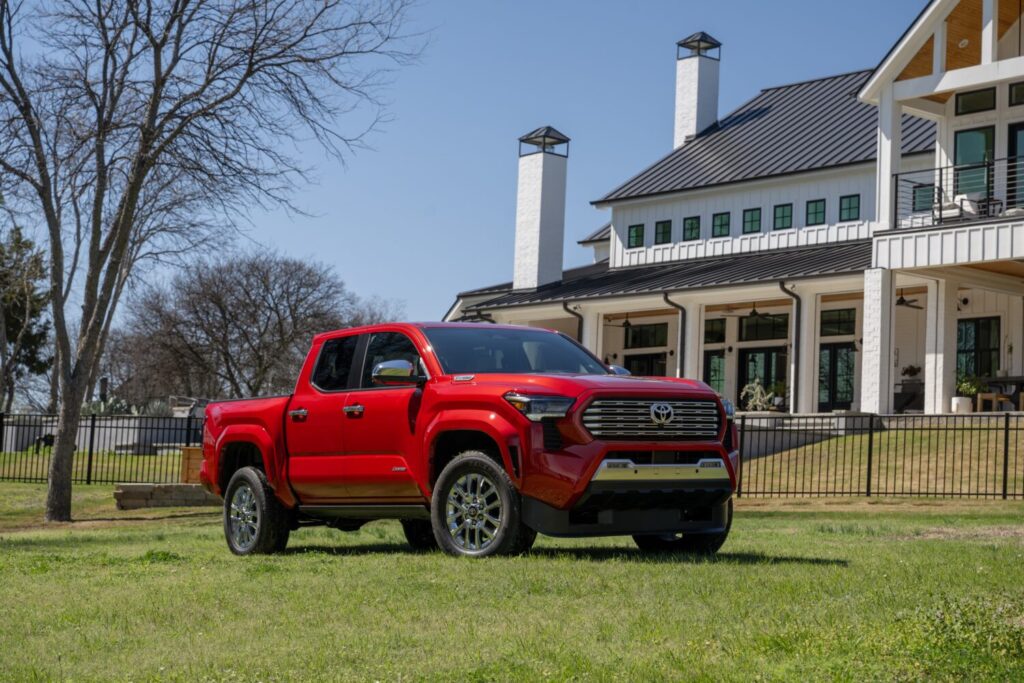 Toyota Tacoma Limited i-FORCE MAX in Supersonic Red