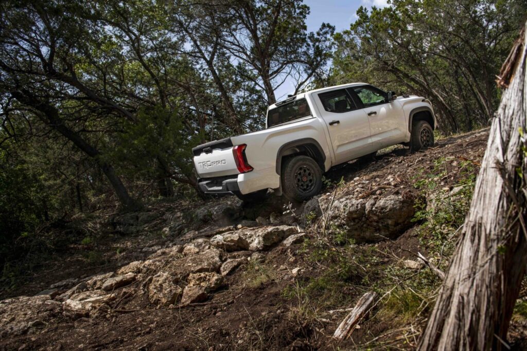 Toyota Tundra TRD Pro on a trail