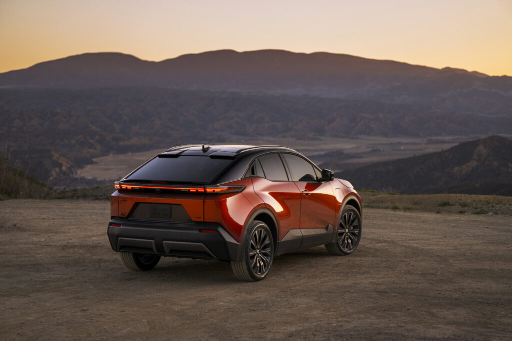 2026 Toyota C-HR XSE in Tandoori, rear view