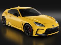 2026 Toyota GR86 Yuzu Edition in yellow, front three-quarter view