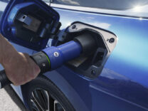 Toyota Mirai being refueled with hydrogen