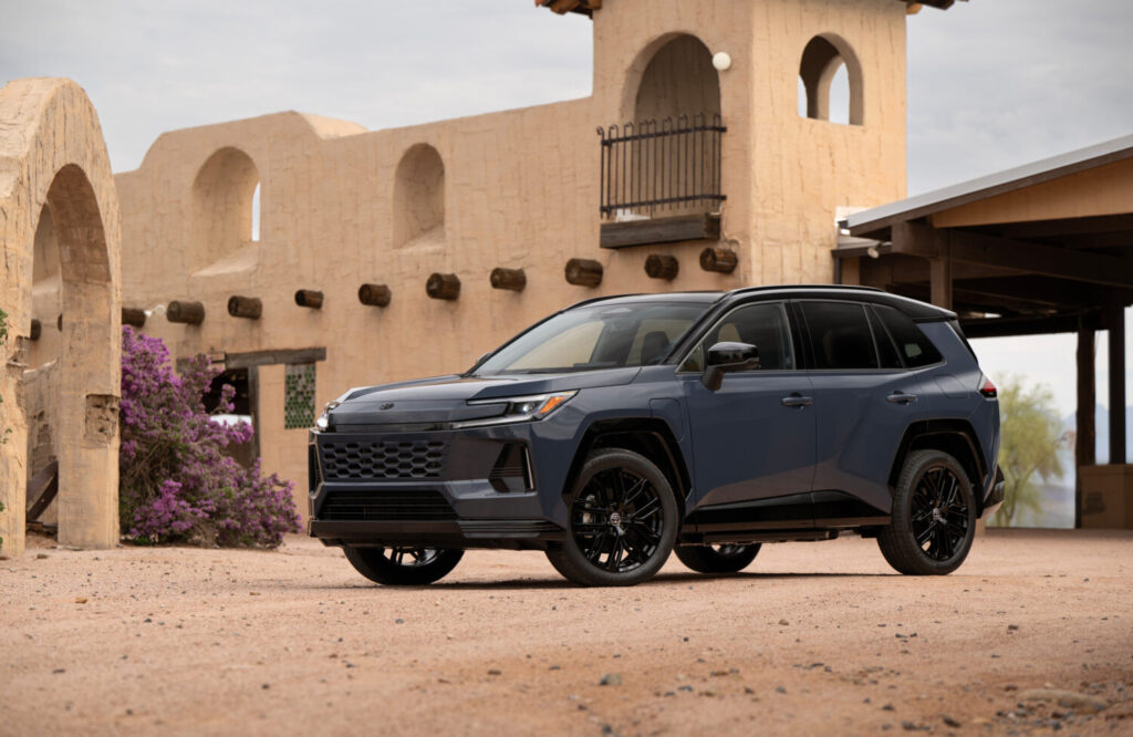 2026 Toyota RAV4 Plug-In Hybrid XSE in two-tone Storm Cloud