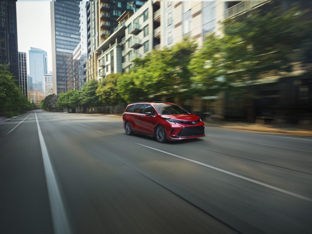 2026 Toyota Sienna XSE in red