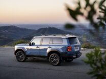 2027 Toyota Land Cruiser in two-tone Heritage Blue