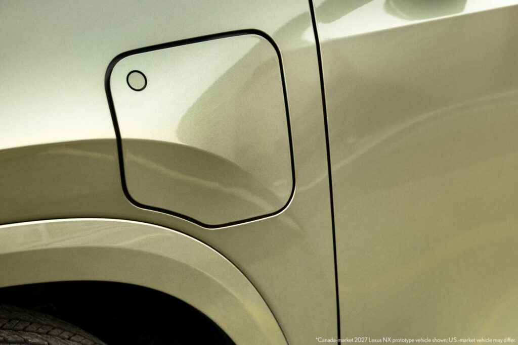 2027 Lexus NX 450h+ charge port door
