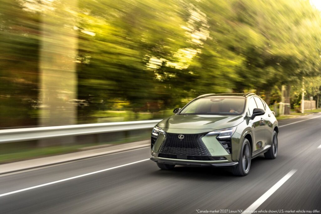 2027 Lexus NX 450h+ Luxury driving
