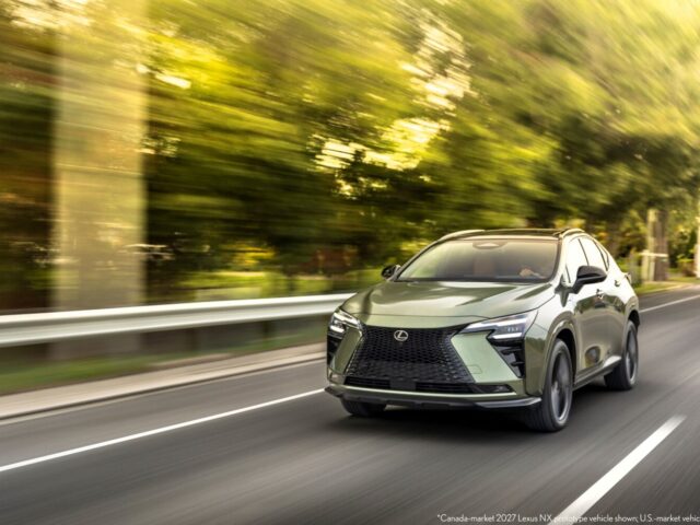 2027 Lexus NX 450h+ Luxury driving