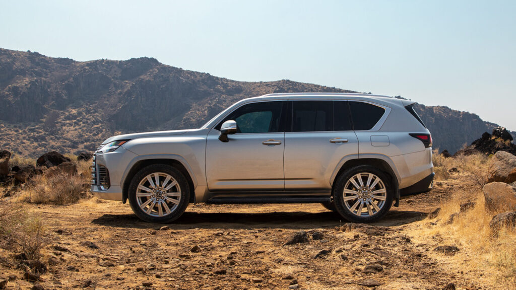 2027 Lexus LX in the desert
