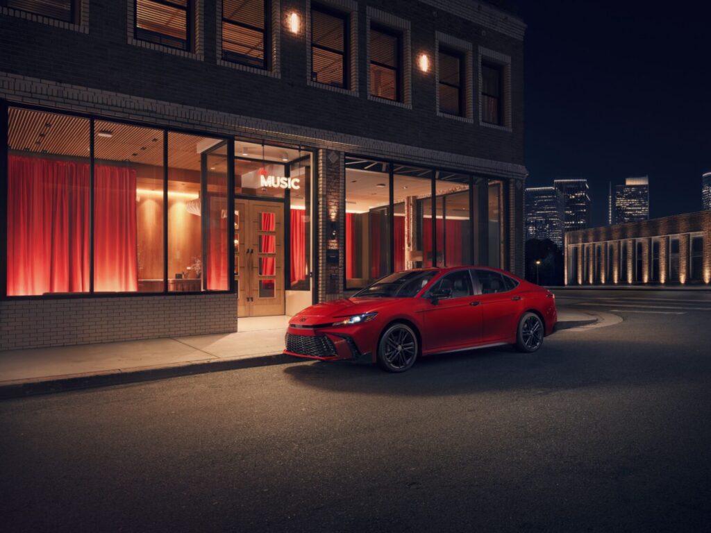2027 Toyota Camry Nightshade in Supersonic Red