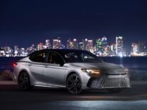 2027 Toyota Camry XSE AWD in Heavy Metal with a black roof