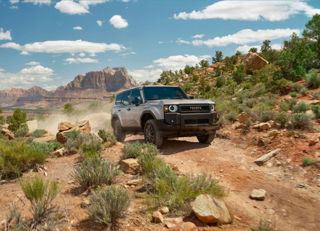 Toyota Land Cruiser 1958 on a desert trail