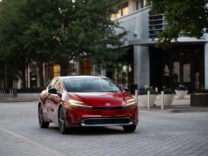 2027 Toyota Prius XLE in Supersonic Red