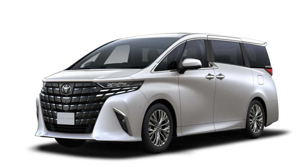 Toyota Alphard Executive Lounge plug-in hybrid in white