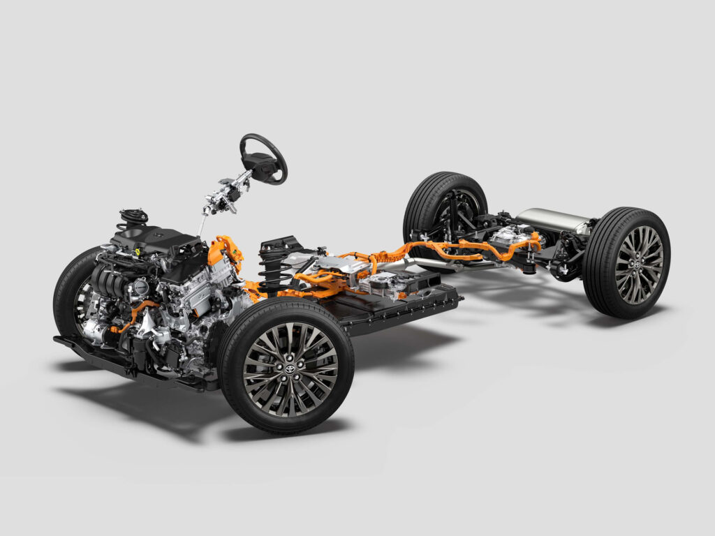 Toyota's 2.5-liter plug-in hybrid system for the Alphard