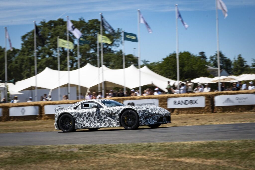 Camouflaged Lexus LFA Concept at the 2026 Goodwood Festival of Speed