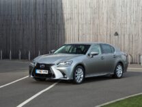Lexus GS 300h sedan in silver, European model