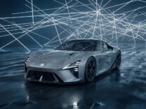 Lexus LFA Concept electric sports car in silver